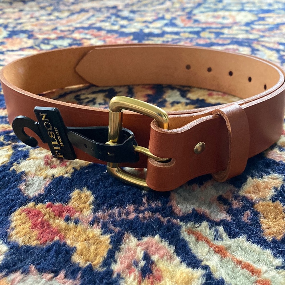 Filson Leather Belt